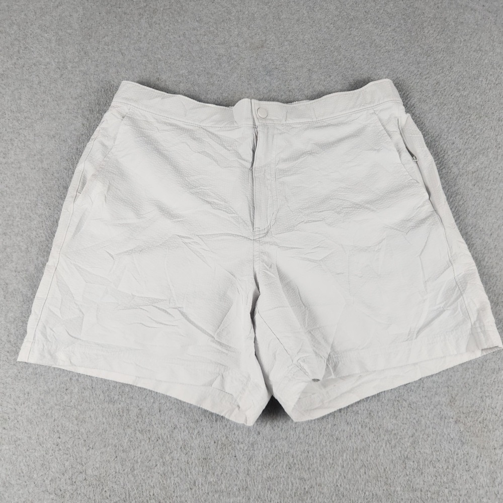 VRST Mens Large Light Gray Lined Performance 7 inch Athletic Shorts Running Gym